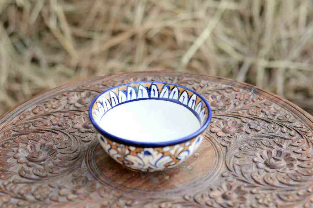 Blue Pottery Deep Bowl - Duplicate IMG # 1