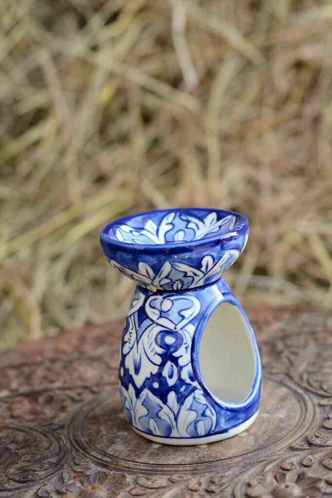 Blue Pottery Fragrance Oil Burner - Duplicate IMG # 1