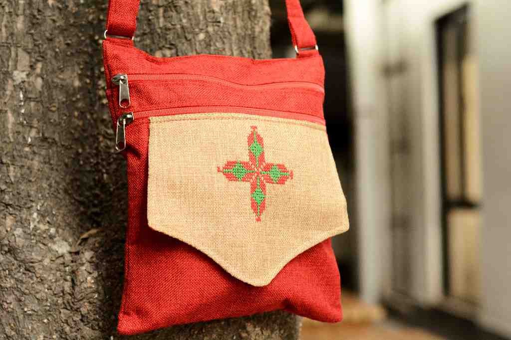 Hazara Phulkari Embroidered Handbag - Duplicate IMG # 1