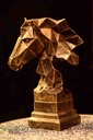 Origami Horse Head Statues Geometry Animal IMG # 1