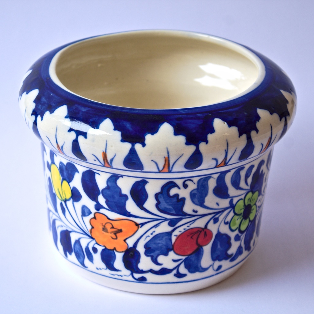Floral Round Planter Large