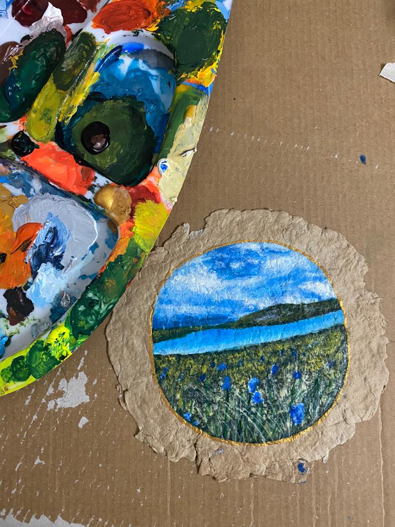 Deosai Valley, Astore Painting Recycled Paper