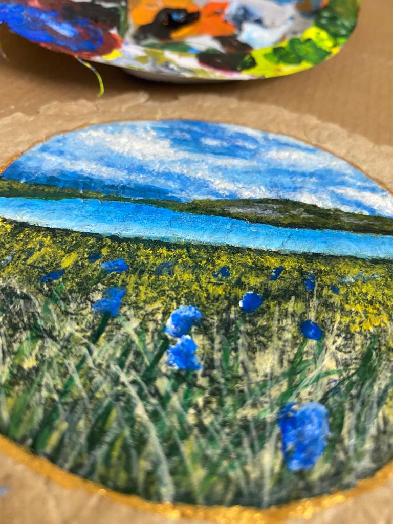 Deosai Valley, Astore Painting Recycled Paper
