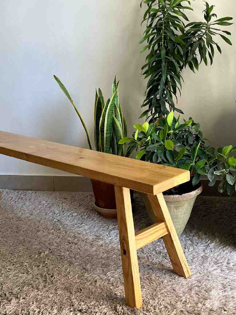 Sleak Wooden Bench IMG # 1