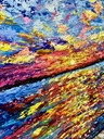 Sunset Seascape Palette Knife Painting