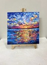 Sunset Seascape Palette Knife Painting