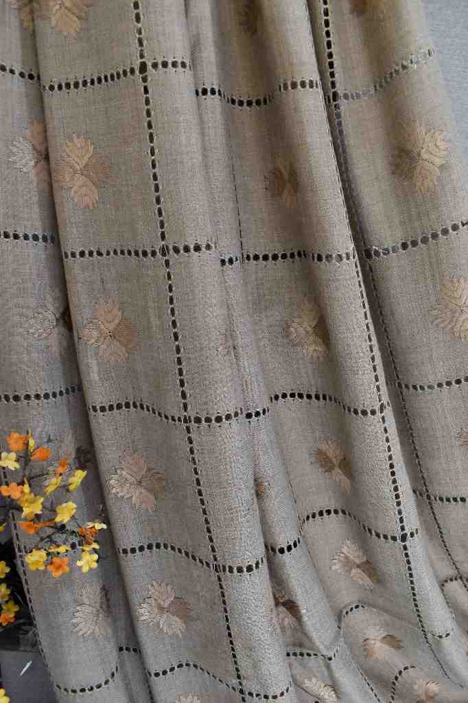 Beige Phulkari Shawl IMG # 1