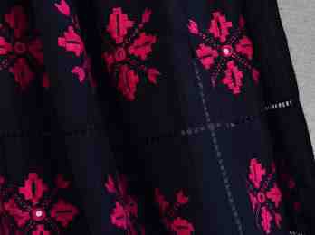 Blue and Pink Phulkari Shawl IMG # 2