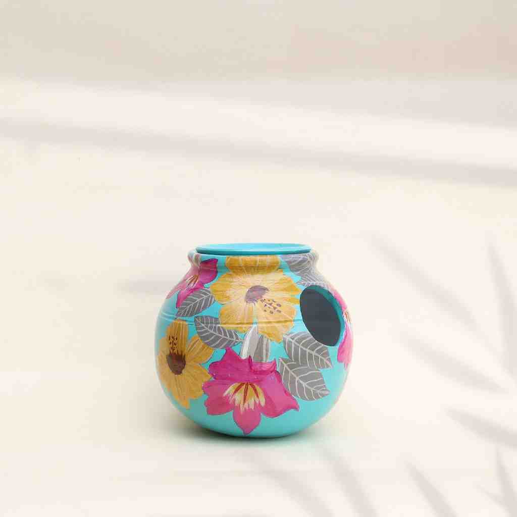 Hand Painted Birds Nest - Duplicate IMG # 1