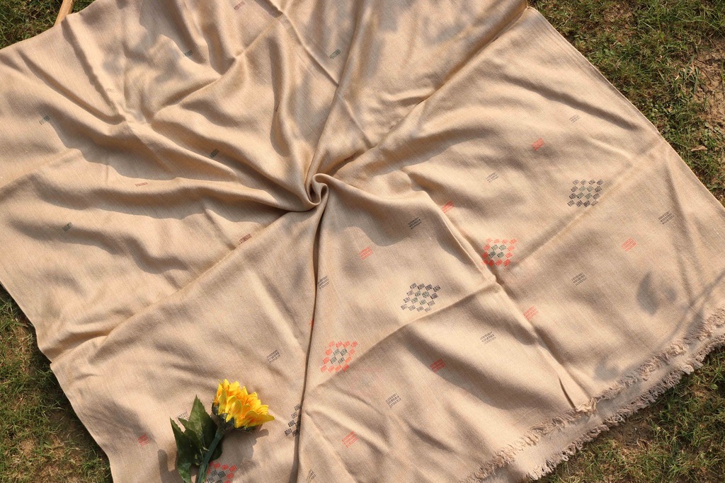 Swati Khaddi Embroidered Wool Shawl