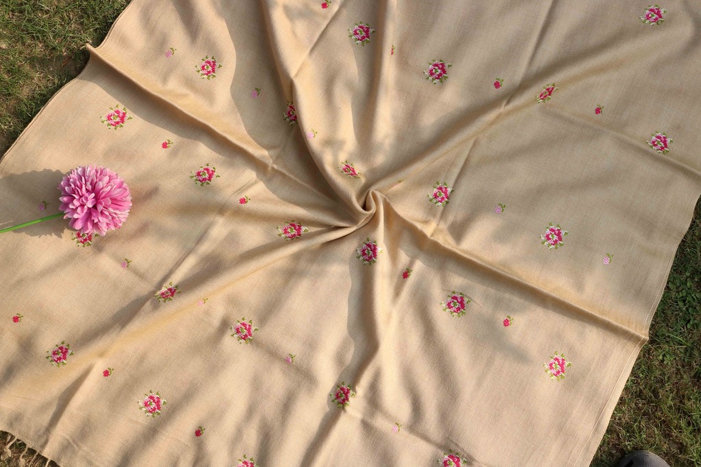 Swati Khaddi Embroidered Wool Shawl