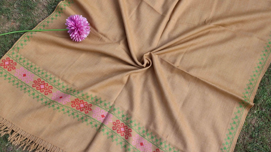 Swati Khaddi Embroidered Wool Shawl