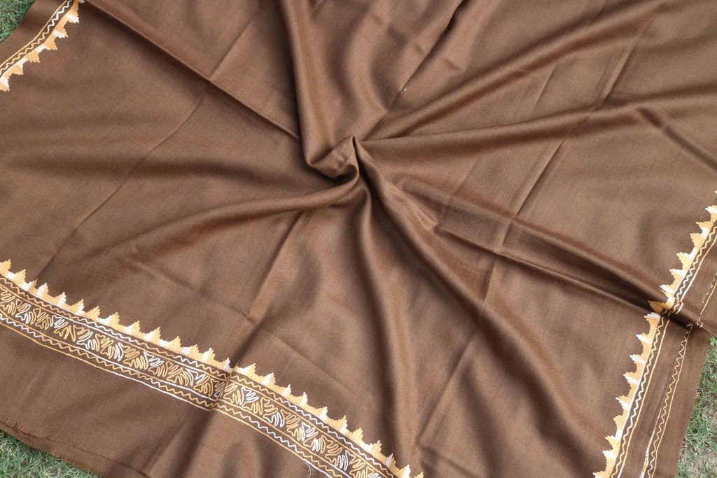 Swati Khaddi Embroidered Wool Shawl