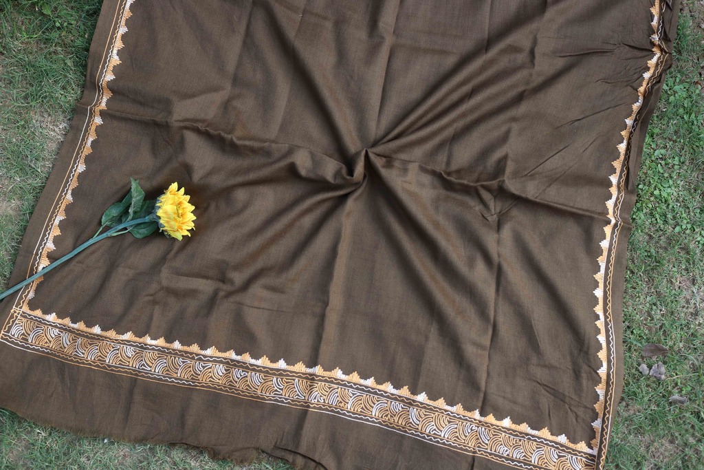 Swati Khaddi Embroidered Wool Shawl
