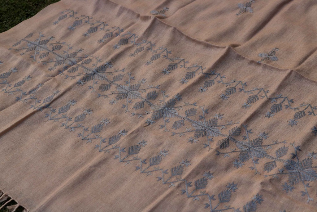 Swati Khaddi Embroidered Wool Shawl