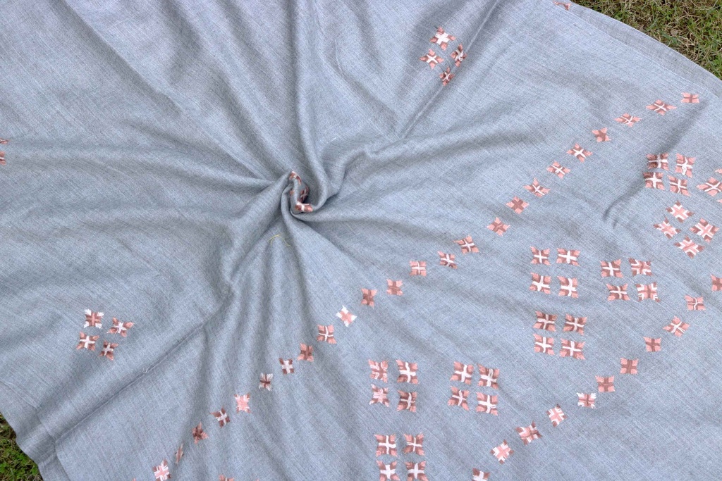 Swati Khaddi Embroidered Wool Shawl