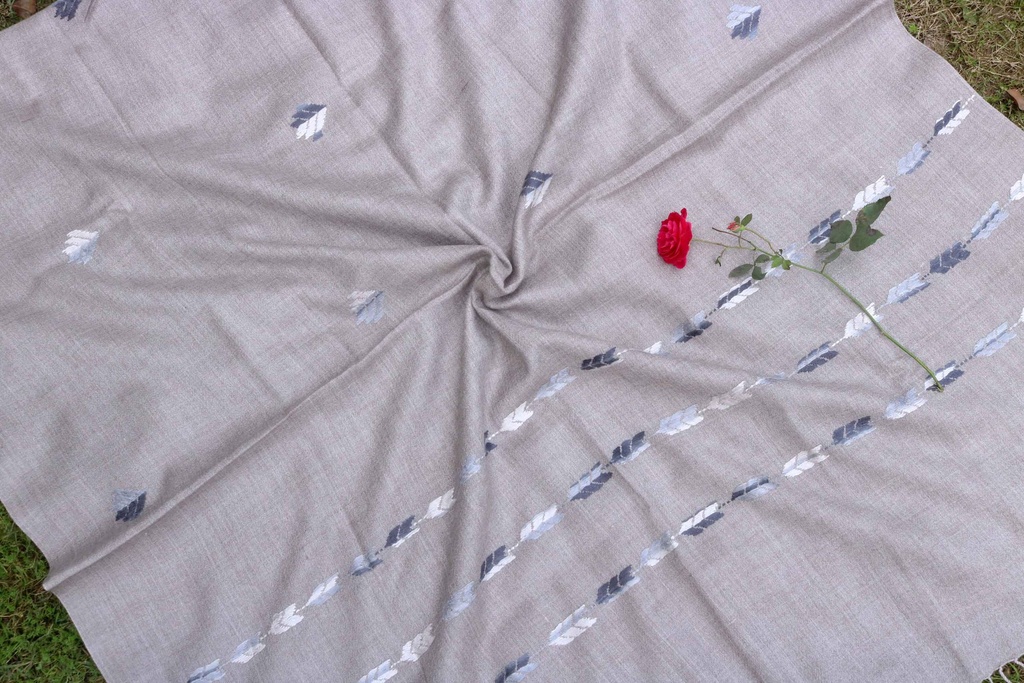 Swati Khaddi Embroidered Wool Shawl