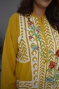 Mustard Rilli Patchwork Kurta IMG # 1