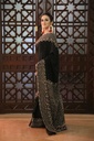 Ajrak Applique Sarree IMG # 1