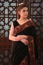 Maroon Applique Saree IMG # 1