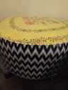 Ottoman with Hand painted Mirror IMG # 1