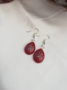 Ice Blue & Silver Teardrop Earrings IMG # 1