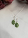Ice Blue & Silver Teardrop Earrings IMG # 1