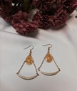 Black & Gold Flake Dangling Drops IMG # 1