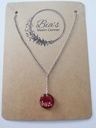 Elegant Red Dried Flower Pendant