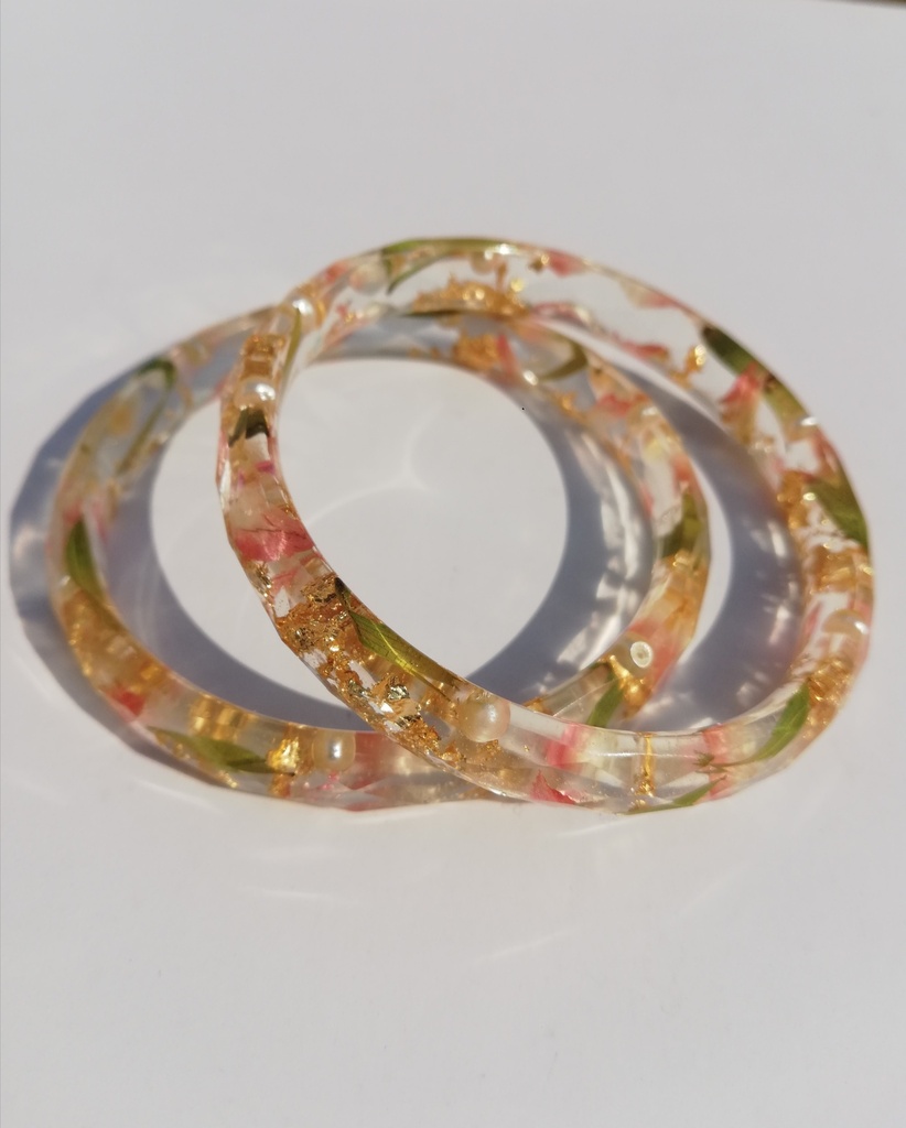 Adorned Dried Flower Bangles