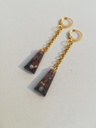Adorned Black Eardrops