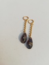 Adorned Black Eardrops