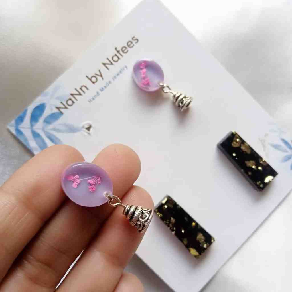 purple and black earrings pack IMG # 1
