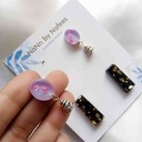 purple and black earrings pack IMG # 1
