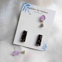 purple and black earrings pack IMG # 1