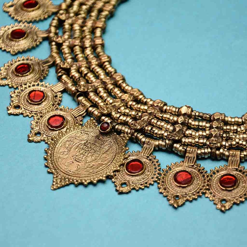 Afghani Golden Necklace IMG # 1
