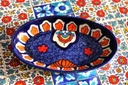 Blue Pottery Over Tray  IMG # 1