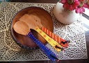 Hand Painted Salad Bowl Paired