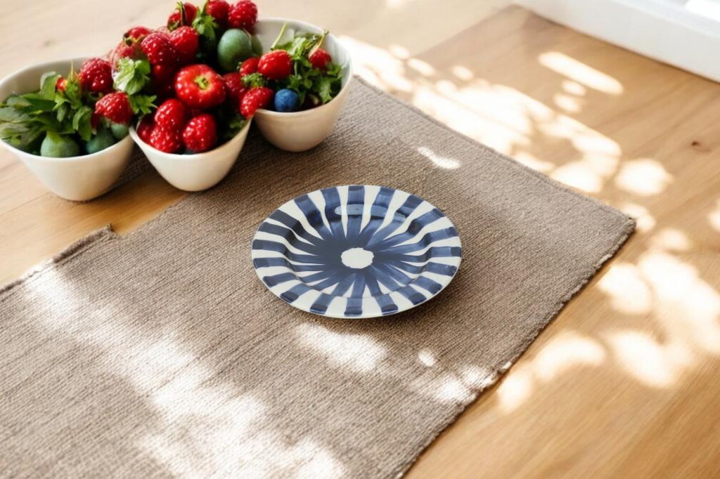 Test Blue Pottery Rice Dish IMG # 1