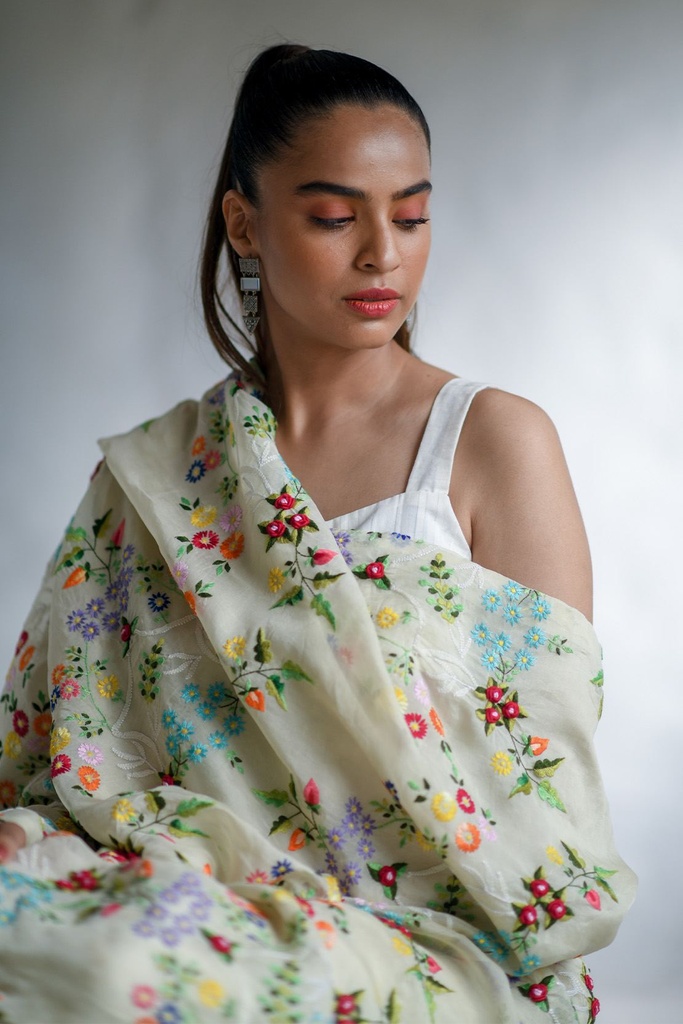 Extra image for Saffron Dupatta