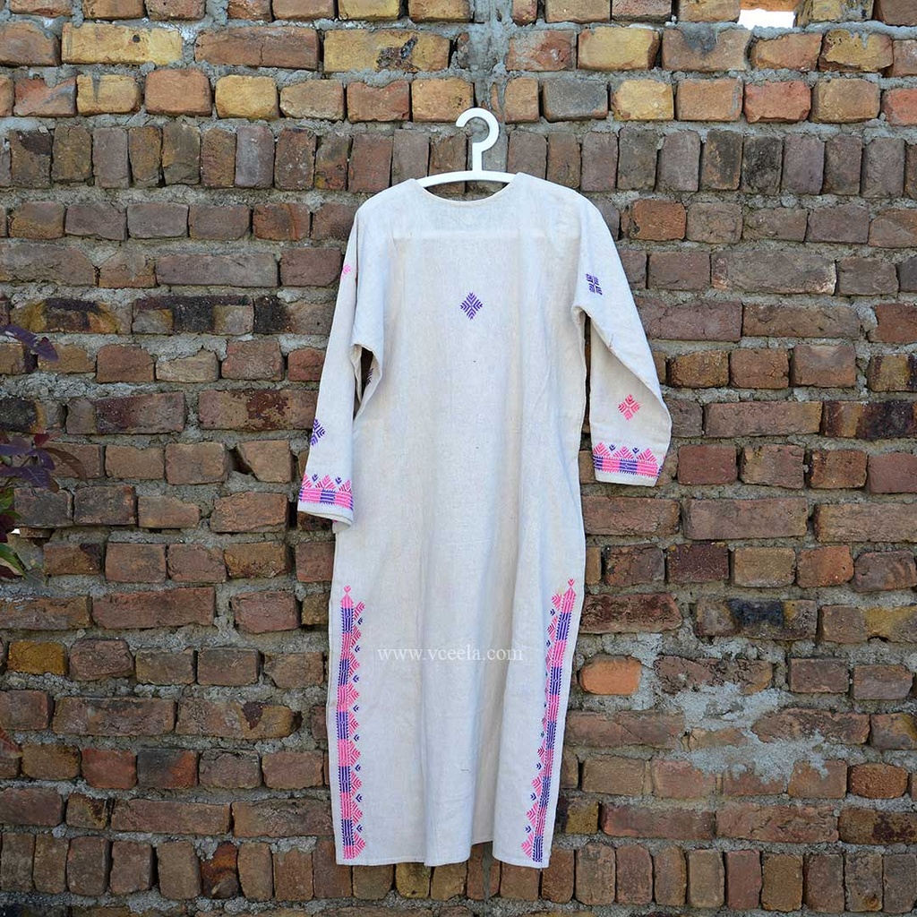 Phulkari Khadr Embroidered Kurta