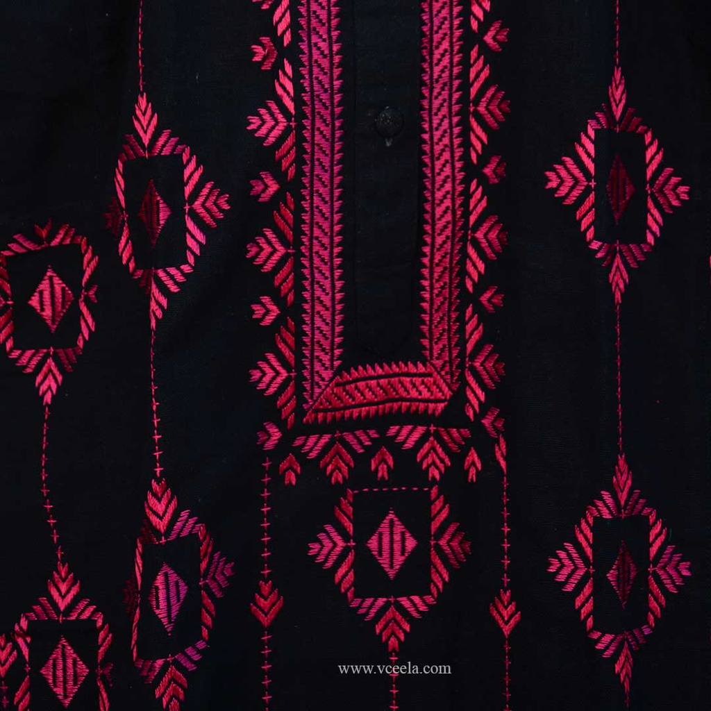 Phulkari Khadr Embroidered Kurta