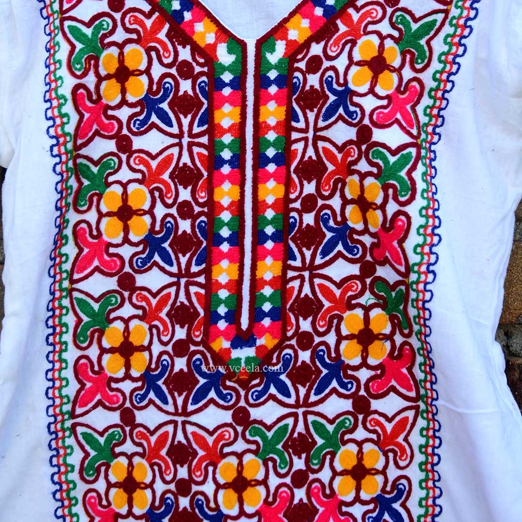 Phulkari Khadr Embroidered Kurta 