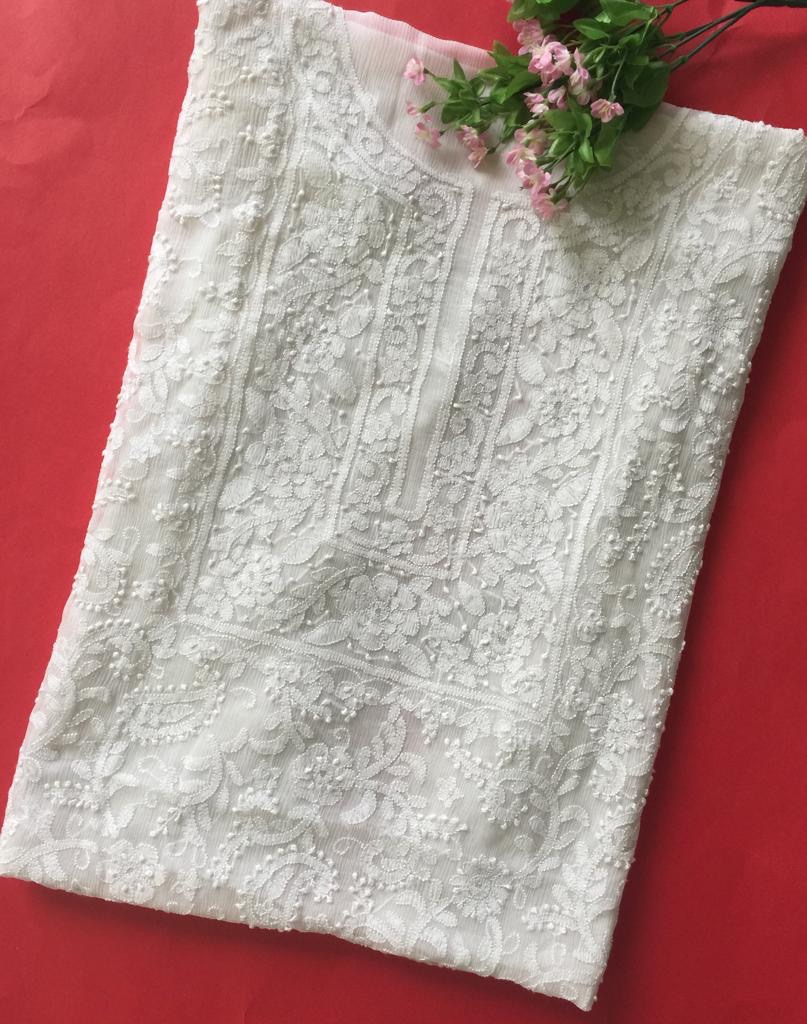 Pure Chiffon Dupatta And Shirt 2 Piece Unstitched 
