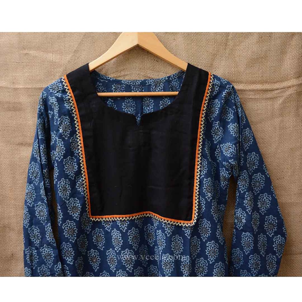 Handmade Block Printed Ajrak Shirt