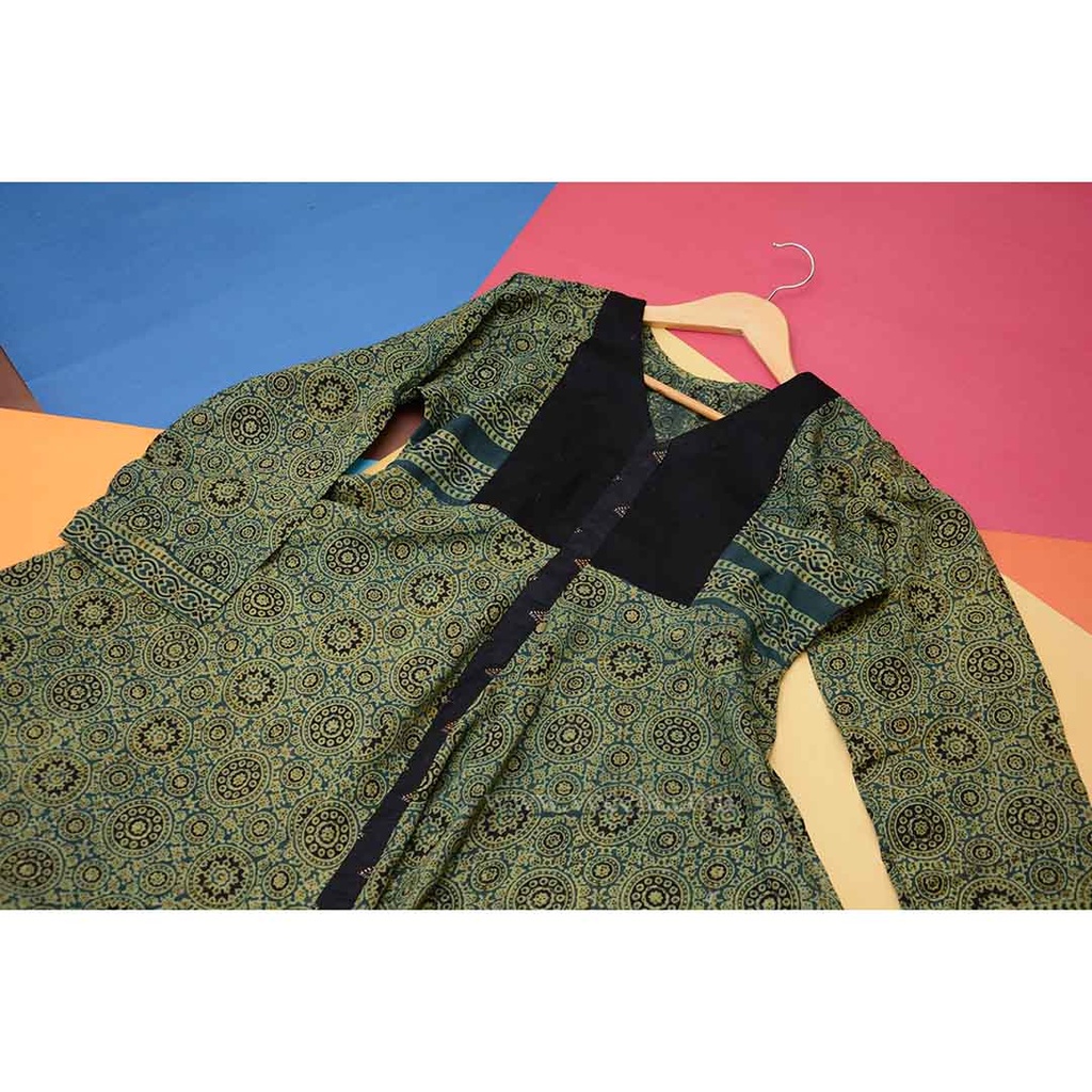 Handmade Block Printed Ajrak Shirt