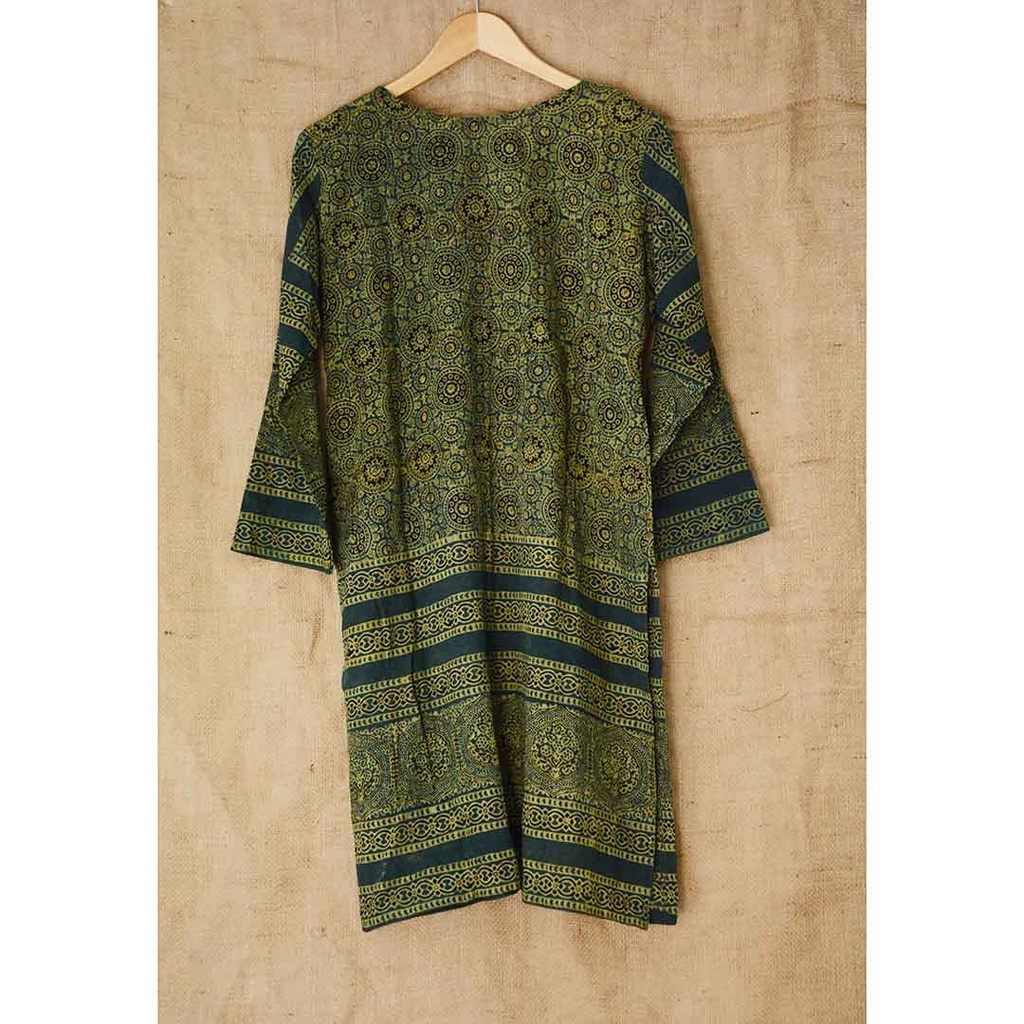 Handmade Block Printed Ajrak Shirt
