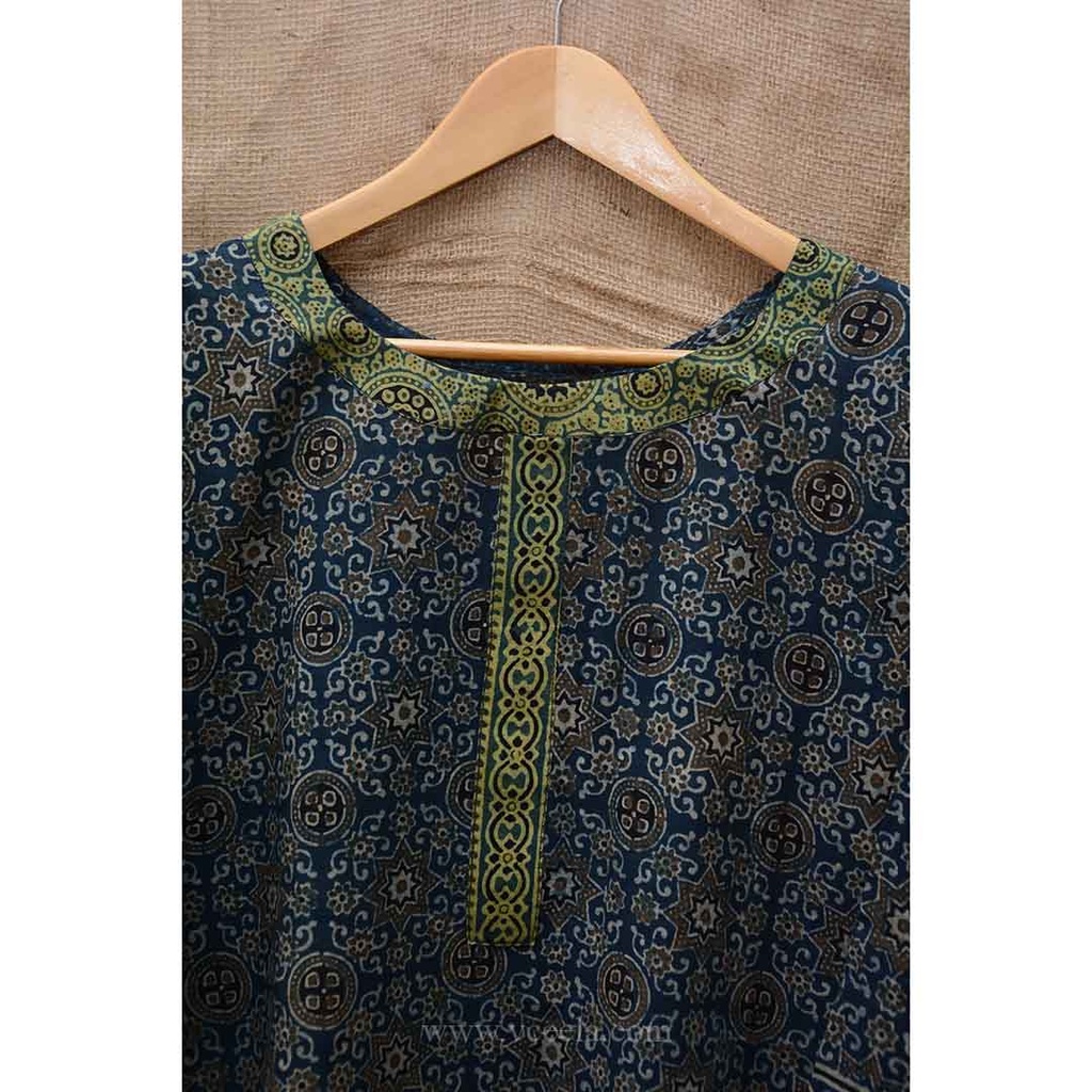 Handmade Block Printed Ajrak Shirt