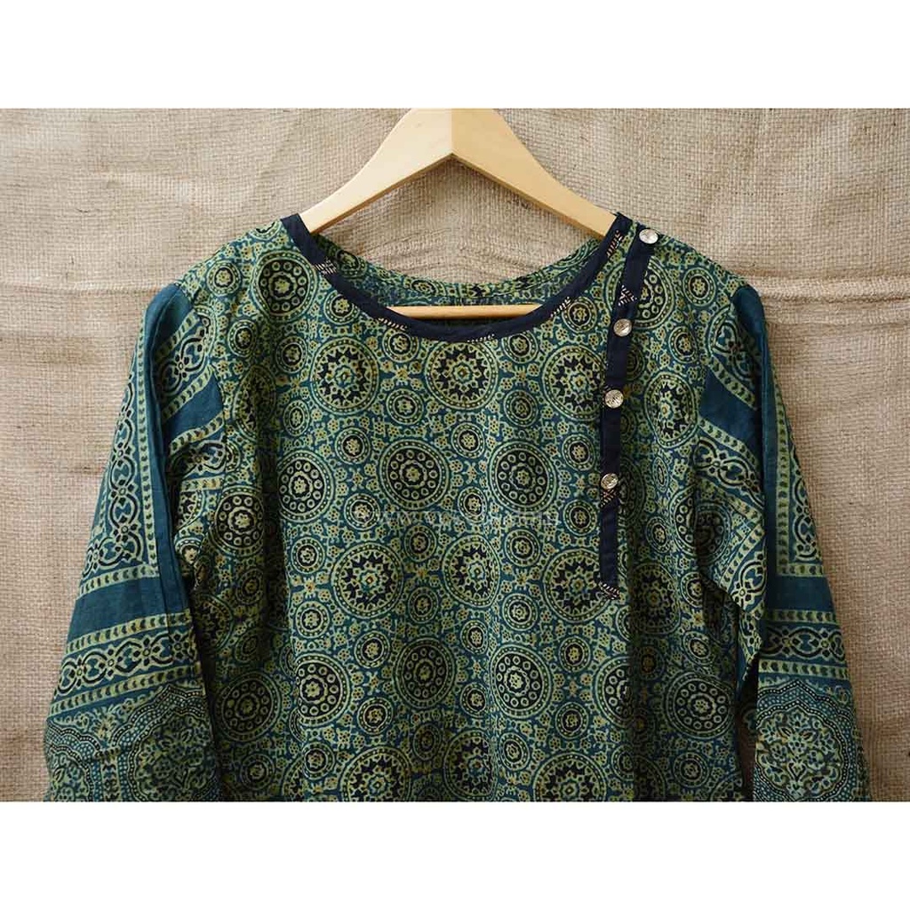 Handmade Block Printed Ajrak Shirt