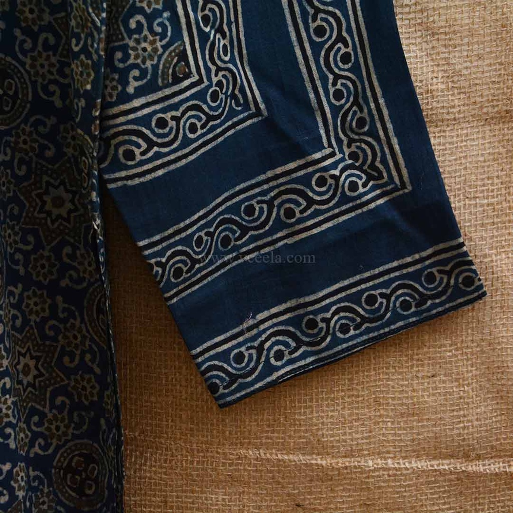 Handmade Block Printed Ajrak Shirt